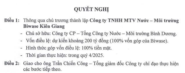 Biwase (BWE): Lãi quý III/2025 tăng mạnh, thành lập công ty con vốn điều lệ 200 tỷ đồng - Ảnh 1