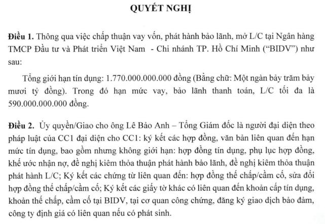 Tổng Công ty Xây dựng Số 1 (CC1) được cấp hạn mức tín dụng đến 7.700 tỷ đồng - Ảnh 1