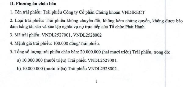 VNDirect (VND) hoàn tất chào bán 2.000 tỷ đồng trái phiếu ra công chúng - Ảnh 1