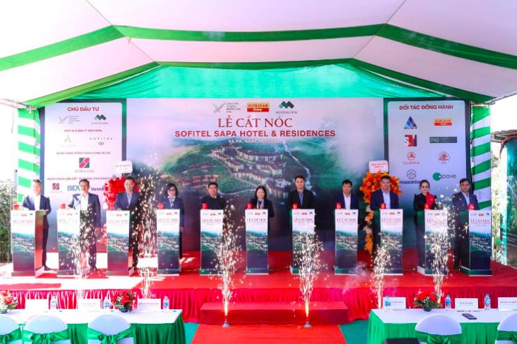 Khoảnh khắc cất n&oacute;c dự &aacute;n Sofitel Sapa Hotel & Residences &ndash; dấu mốc quan trọng trong h&agrave;nh tr&igrave;nh hiện thực h&oacute;a tổ hợp nghỉ dưỡng hạng sang tại thung lũng Mường Hoa. &nbsp;