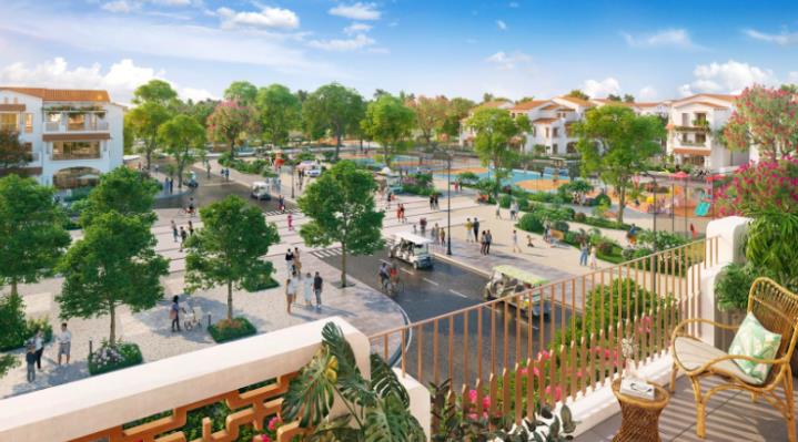 Tiềm năng sinh lời vượt trội nhờ hệ sinh th&aacute;i đ&ocirc; thị biển Blanca City. (Ảnh phối cảnh: Sun Property) &nbsp;