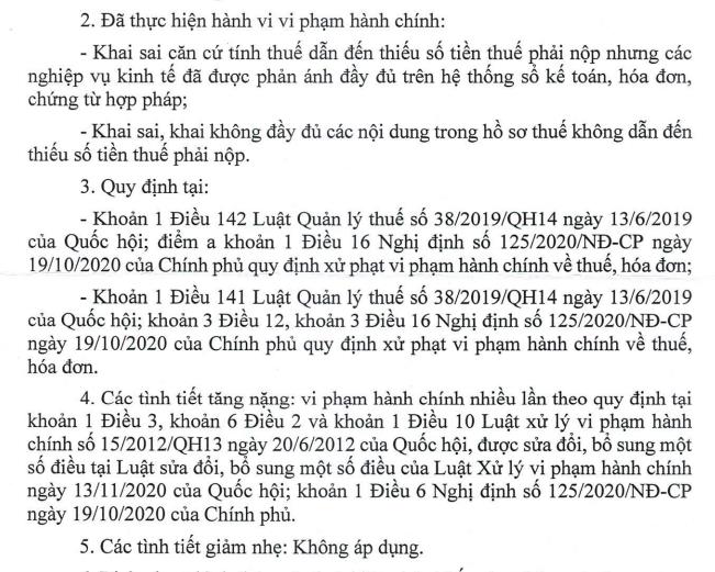 Xi măng Vicem Hà Tiên (HT1) bị phạt và truy thu thuế hơn 2,6 tỷ đồng, có tình tiết tăng nặng - Ảnh 1
