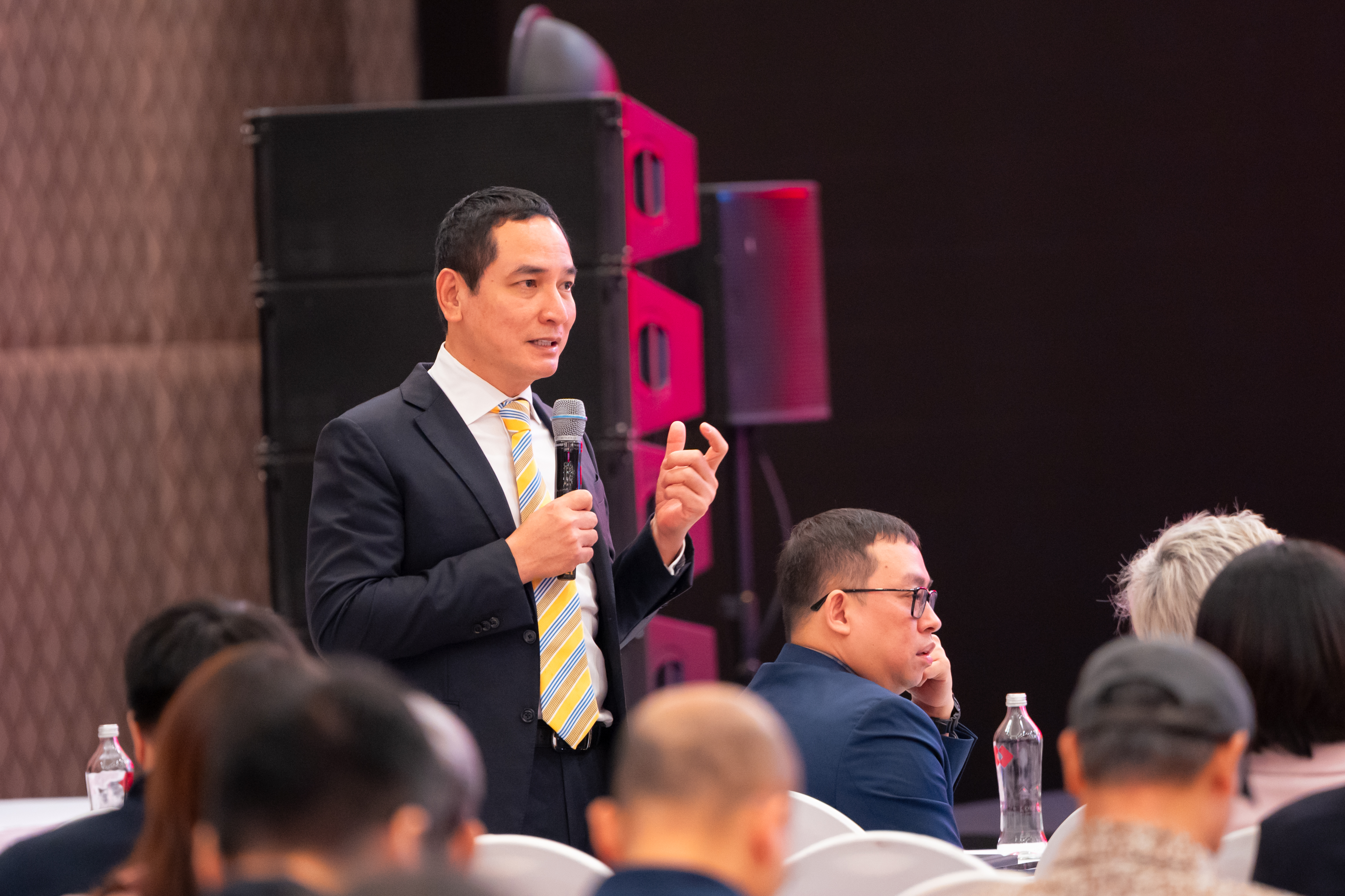 Chủ tịch TCBS Nguyễn Xu&acirc;n Minh chia sẻ về việc n&acirc;ng cấp nền tảng giao dịch.