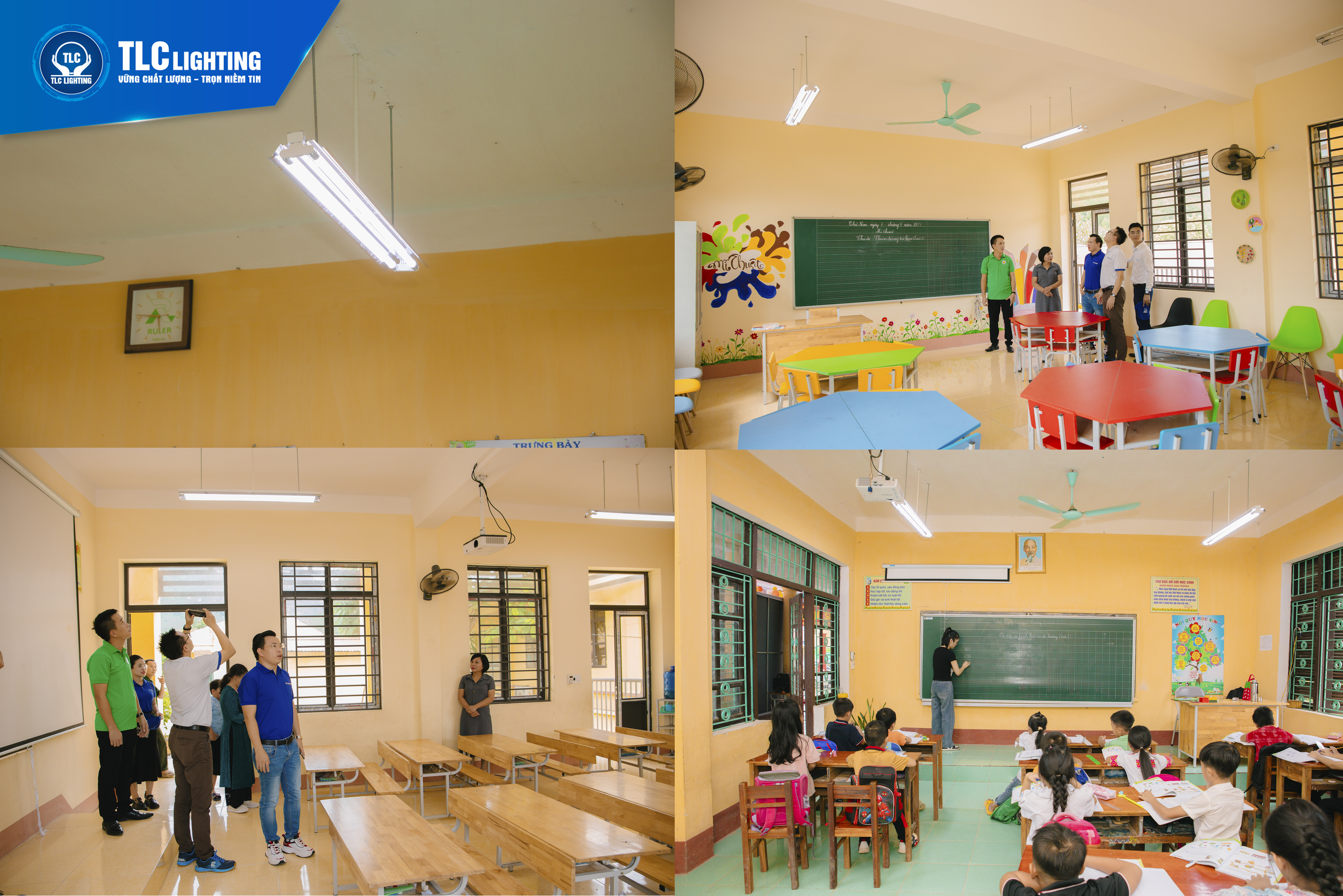 C&ocirc;ng tr&igrave;nh chiếu s&aacute;ng trị gi&aacute; gần 150 triệu đồng được Tập đo&agrave;n TLC Việt Nam t&agrave;i trợ đem lại điều kiện học tập v&agrave; sinh hoạt tốt hơn cho c&aacute;c em học sinh tại Trường Tiểu học Văn Lăng 1