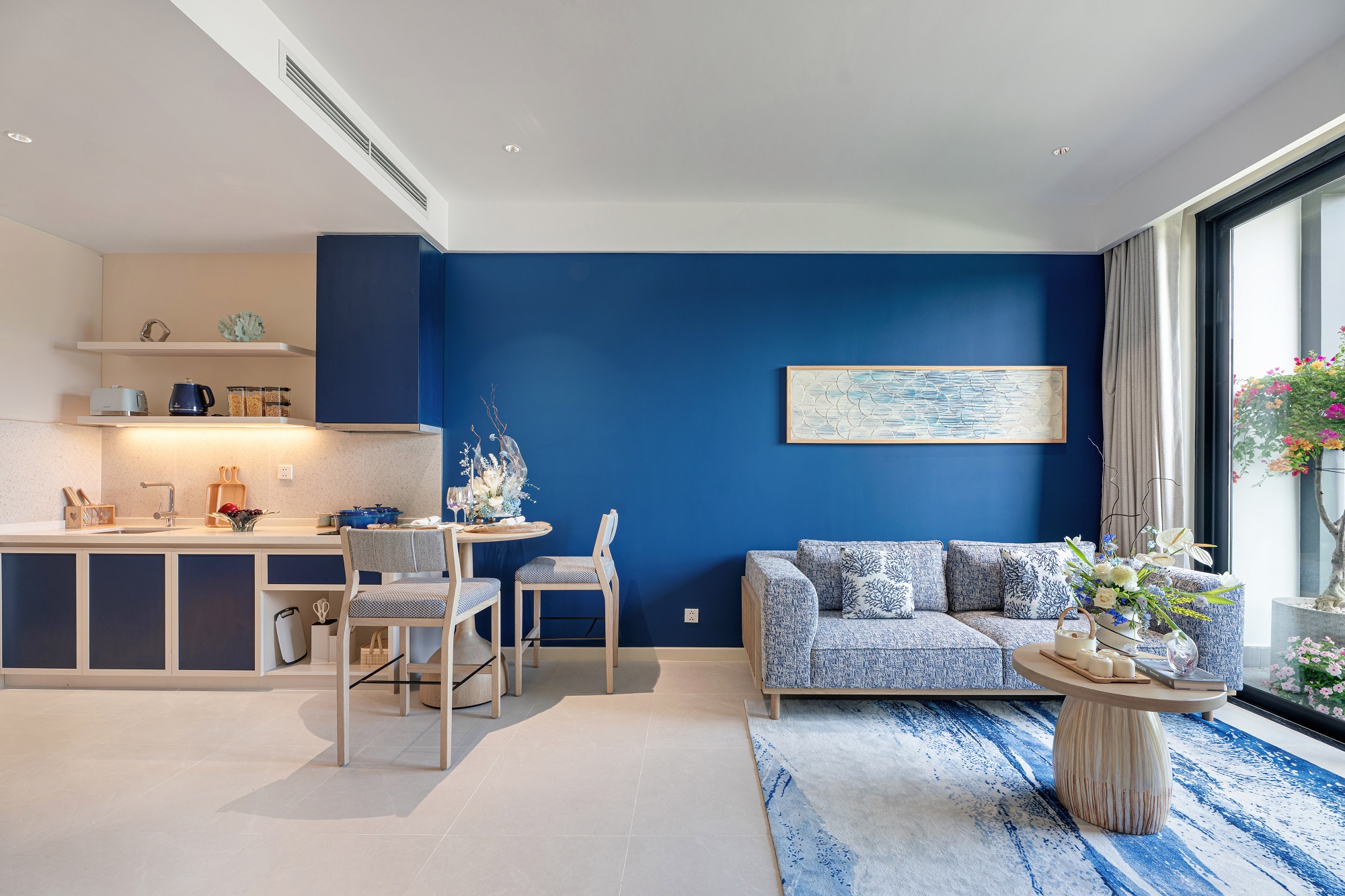 Căn hộ Blanca được bàn giao full nội thất theo tiêu chuẩn quốc tế, thiết kế bởi Ong&Ong (Singapore)  