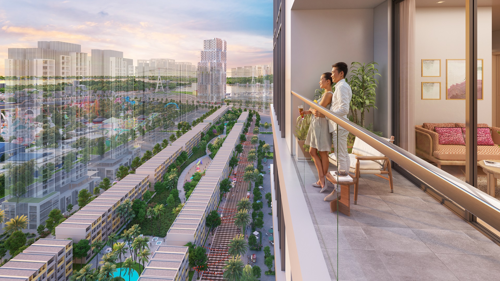 Căn hộ Sun Centro Town view nội khu có mức giá “mềm”, được thị trường săn đón. Ảnh: Sun Property  