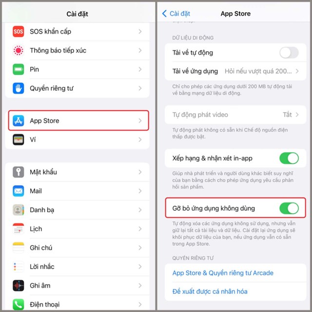 Người d&ugrave;ng c&oacute; thể x&oacute;a ứng dụng để giảm bộ nhớ nhưng vẫn giữ lại dữ liệu b&ecirc;n trong &nbsp;