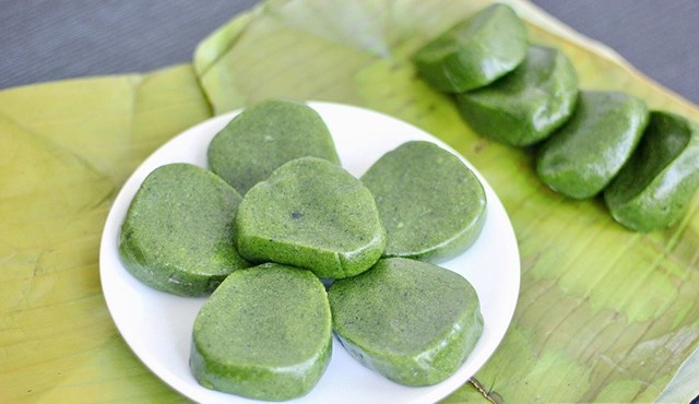 B&aacute;nh hấp dẫn với m&agrave;u xanh đẹp mắt.