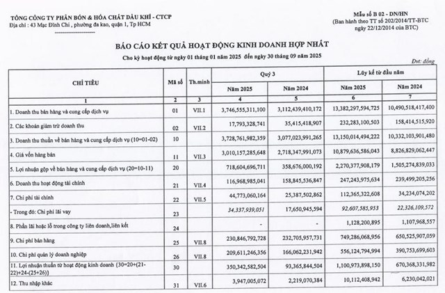 Công ty phân bón và hóa chất Dầu khí (DPM) lên kế hoạch lãi 680 tỷ đồng trong năm 2026 - Ảnh 2