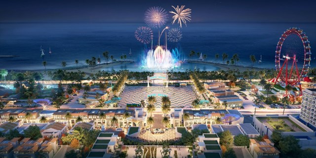 Quảng trường biển ban đ&ecirc;m tại NovaWorld Phan Thiet