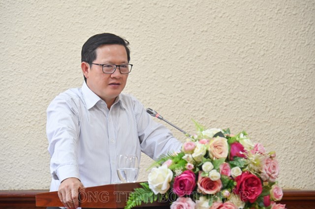 Thứ trưởng Mai Lương Kh&ocirc;i ph&aacute;t biểu kết luận Hội nghị. &nbsp;