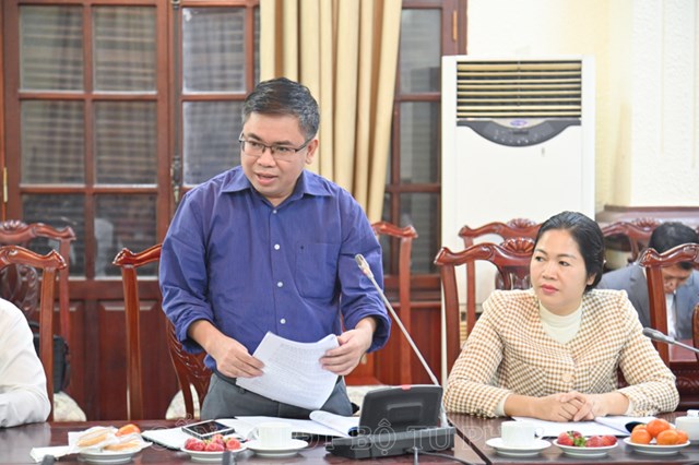 Đại diện c&aacute;c đơn vị thuộc Bộ ph&aacute;t biểu tại Hội nghị. &nbsp;