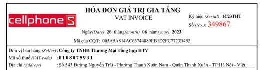 H&oacute;a đơn mua h&agrave;ng sản phẩm Airpod Pro 2 của &ocirc;ng N.M.N l&agrave; ng&agrave;y 26/6/2023.