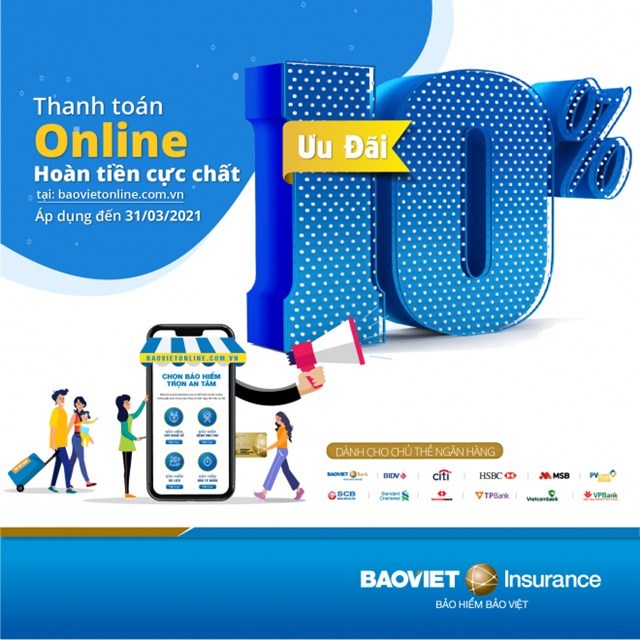 “Thanh to&#225;n online, ho&#224;n tiền cực chất” - Bảo hiểm Bảo Việt triển khai ưu đ&#227;i d&#224;nh ri&#234;ng cho chủ thẻ ng&#226;n h&#224;ng - Ảnh 1