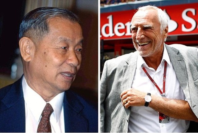 &Ocirc;ng Chaleo Yoovidhya v&agrave; &ocirc;ng Dietrich Mateschitz, hai người đ&atilde; s&aacute;ng lập ra thương hiệu nước tăng lực Red Bull.&nbsp;