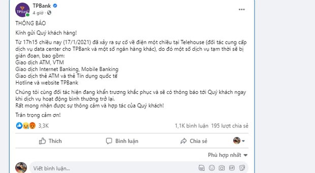 Nhiều ng&#226;n h&#224;ng gặp lỗi data to&#224;n hệ thống, người d&#249;ng hoang mang - Ảnh 1