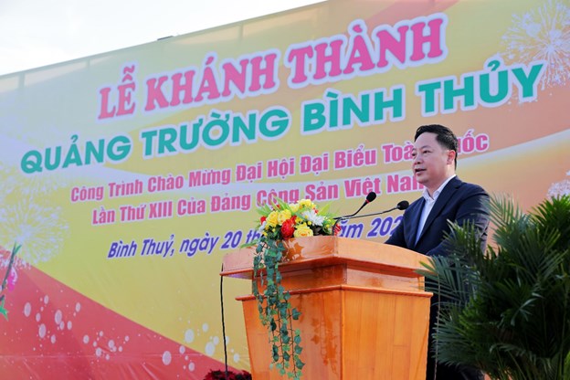 &Ocirc;ng Nguyễn Duy Ki&ecirc;n - Chủ tịch HĐQT KITA Group ph&aacute;t biểu tại buổi lễ