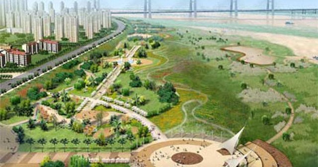 Dự &aacute;n th&agrave;nh phố ven s&ocirc;ng Hồng đến nay vẫn nằm ở mức &yacute; tưởng.