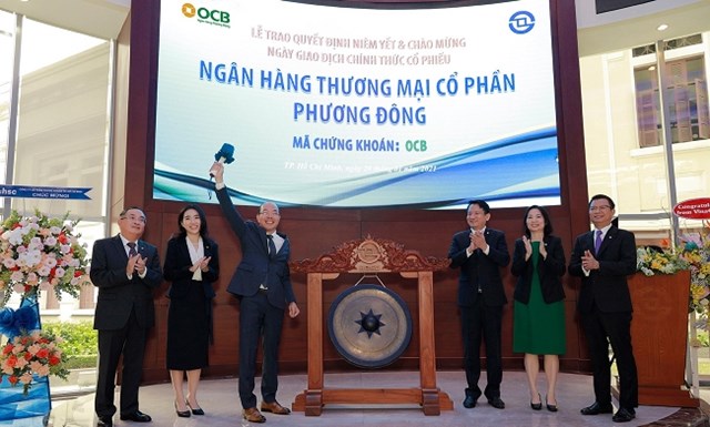 OCB ni&ecirc;m yết trong ng&agrave;y VNIndex giảm điểm kỷ lục