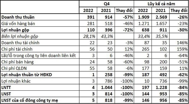 Lợi nhuận lao dốc, DIC Corp (DIG) &#226;m nặng d&#242;ng tiền kinh doanh với l&#227;i r&#242;ng qu&#253; 4/2022 chỉ đạt gần 3 tỷ đồng - Ảnh 2