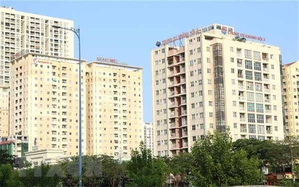 Một khu vực c&oacute; nhiều dự &aacute;n chung cư tại TP HCM.