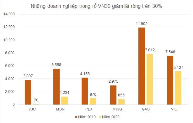 Lợi nhuận nh&#243;m VN30 vẫn tăng trưởng dương trong năm Covid thứ nhất - Ảnh 2