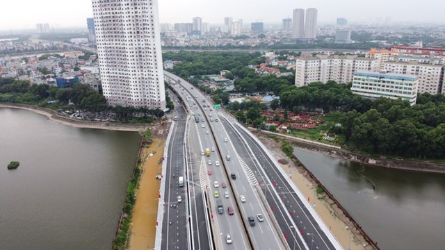 Cầu qua hồ Linh Đ&agrave;m v&agrave; nh&aacute;nh kết nối đường v&agrave;nh đai 3 tr&ecirc;n cao giảm tải cho n&uacute;t giao Thanh Xu&acirc;n v&agrave; n&uacute;t giao Ph&aacute;p V&acirc;n
