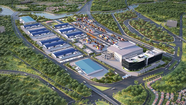 Phối cảnh dự &aacute;n Trung t&acirc;m Logistics ICD Vĩnh Ph&uacute;c.