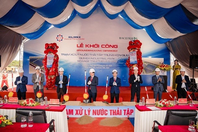 C&aacute;c vị đại biểu tham dự buổi lễ khởi c&ocirc;ng. Nguồn: Gilimex &nbsp;