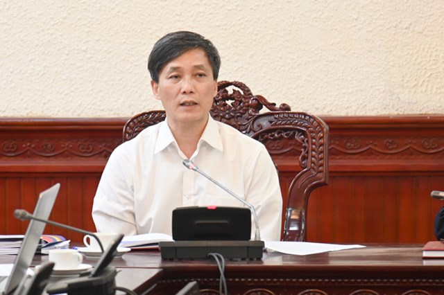 L&#227;nh đạo Bộ l&#224;m việc với c&#225;c đơn vị về tiến độ thực hiện Đề &#225;n 06 - Ảnh 2