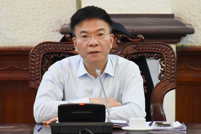 L&#227;nh đạo Bộ l&#224;m việc với c&#225;c đơn vị về tiến độ thực hiện Đề &#225;n 06 - Ảnh 1