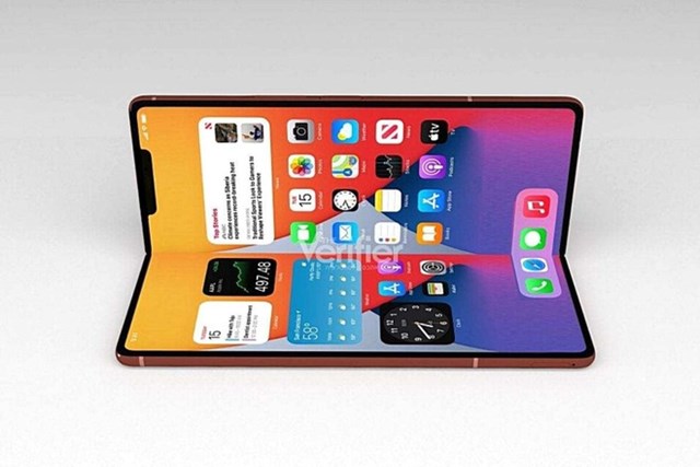 Trong tương lai gần, iPhone m&agrave;n h&igrave;nh gập c&oacute; thể sẽ thay thế iPad Mini. Ảnh:&nbsp;Verifier.