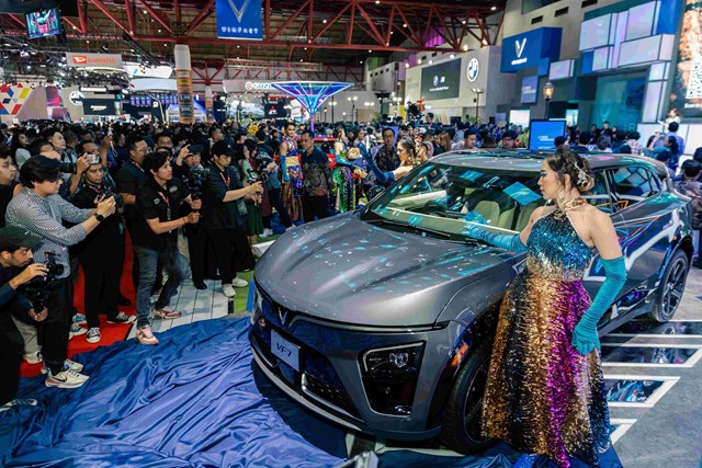 Những mẫu xe của VinFast thu h&uacute;t sự ch&uacute; &yacute; ở IIMS 2024. Ảnh: VinFast &nbsp;