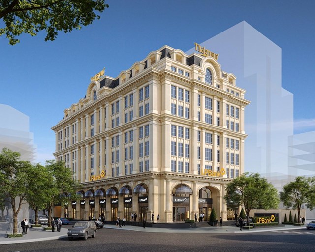 T&ograve;a nh&agrave; văn ph&ograve;ng ThaiSquare Caliria nổi bật với thiết kế t&acirc;n cổ điển sang trọng.