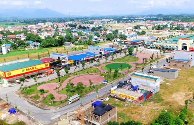 Trung t&acirc;m huyện Đại Từ - Th&aacute;i Nguy&ecirc;n. Ảnh: B&aacute;o Th&aacute;i Nguy&ecirc;n