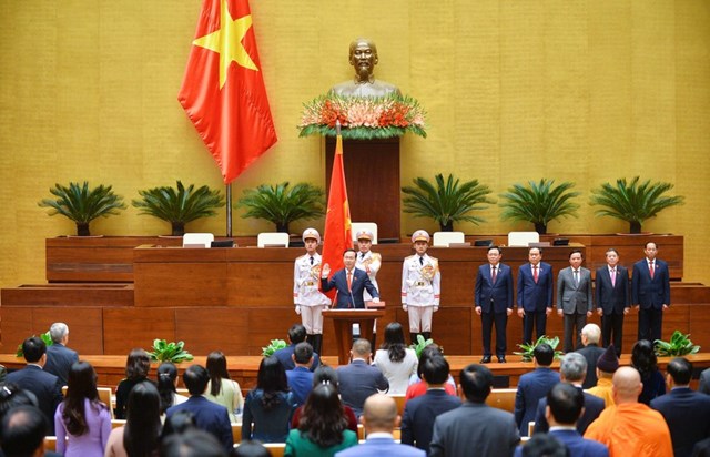 T&#226;n Chủ tịch nước V&#245; Văn Thưởng tuy&#234;n thệ trước đồng b&#224;o, cử tri cả nước - Ảnh 4