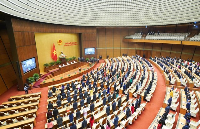 Quang cảnh Kỳ họp bất thường lần thứ tư Quốc hội kh&oacute;a XV.