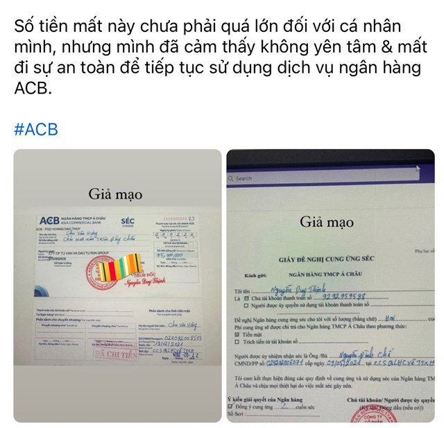 T&agrave;i khoản phụ của C&ocirc;ng ty Riin Group bất ngờ bị r&uacute;t 95 triệu đồng bằng s&eacute;c.&nbsp;