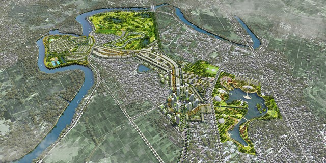 Phối cảnh dự &aacute;n Khu đ&ocirc; thị Lam Hồng Garden Park City.
