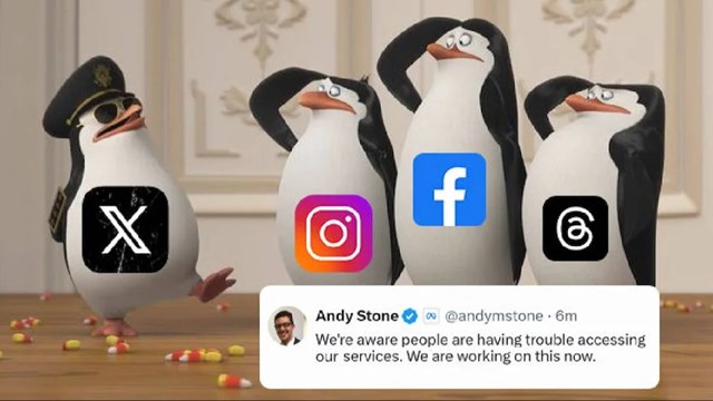 Tỷ ph&uacute; Elon Musk đăng ảnh chế ngay sau sự cố Facebook v&agrave; c&aacute;c dịch vụ của Meta bị sập tr&ecirc;n to&agrave;n cầu tối 5/3. Ảnh: X &nbsp;