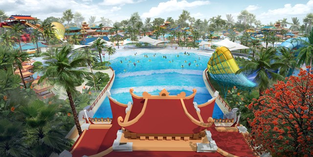 Dịp 30/4, loạt sự kiện m&ugrave;a h&egrave; s&ocirc;i động sẽ được tổ chức tại C&ocirc;ng vi&ecirc;n Sun World H&agrave; Nam (Ảnh phối cảnh minh họa: Sun Property) &nbsp;