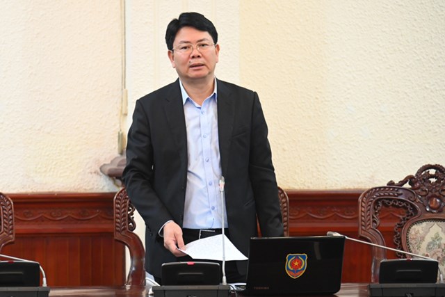Thứ trưởng, Ph&oacute; Trưởng ban thường trực Ban Chỉ đạo cải c&aacute;ch h&agrave;nh ch&iacute;nh Bộ Tư ph&aacute;p Nguyễn Thanh Tịnh kết luận cuộc họp.