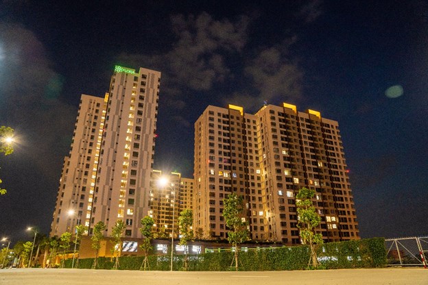 Akari City giai đoạn 1 với 1.800 căn hộ đ&atilde; b&agrave;n giao cho kh&aacute;ch h&agrave;ng v&agrave;o sinh sống.