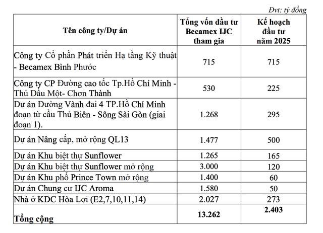 Becamex IJC: Mục ti&#234;u năm 2025 tổng doanh thu 2.086 tỷ đồng, đẩy mạnh đầu tư hạ tầng v&#224; bất động sản - Ảnh 1