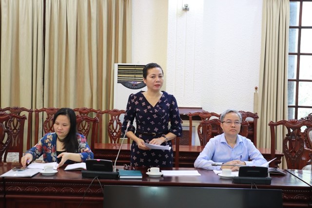 Ph&oacute; Tổng cục trưởng Tổng cục THADS Trần Thị Phương Hoa b&aacute;o c&aacute;o kết quả thu hồi t&agrave;i sản &aacute;n kinh tế, tham nhũng 05 th&aacute;ng đầu năm 2023.