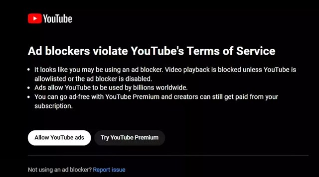 YouTube kh&#244;ng c&#242;n cảnh b&#225;o nữa - giờ l&#224; &#39;truy l&#249;ng&#39; người d&#249;ng tr&#236;nh chặn quảng c&#225;o đến c&#249;ng - Ảnh 1