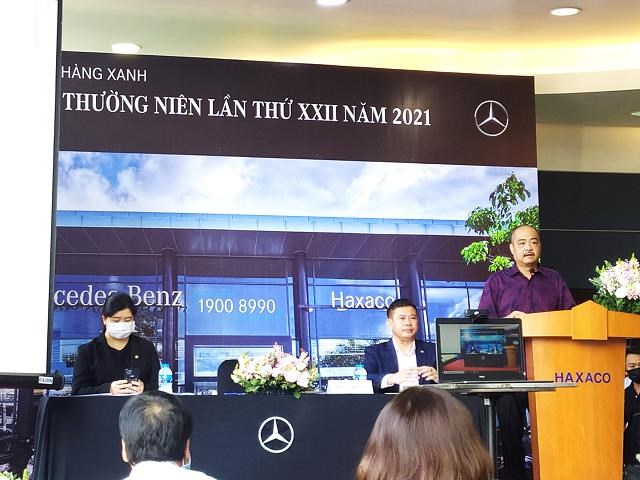 Phi&ecirc;n họp cổ đ&ocirc;ng thường ni&ecirc;n 2021 của Haxaco.&nbsp;Ảnh: Huy L&ecirc;.
