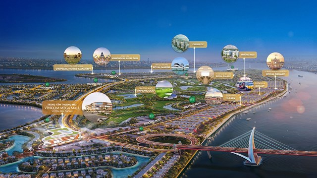 Vincom Mega Mall Vũ Y&ecirc;n l&agrave; t&acirc;m điểm kết nối hệ sinh th&aacute;i đẳng cấp tr&ecirc;n &ldquo;đảo tỷ ph&uacute;&rdquo; Vinhomes Royal Island &nbsp;