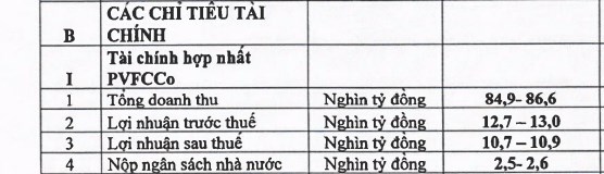 Chỉ ti&ecirc;u t&agrave;i ch&iacute;nh năm 2023 của DPM