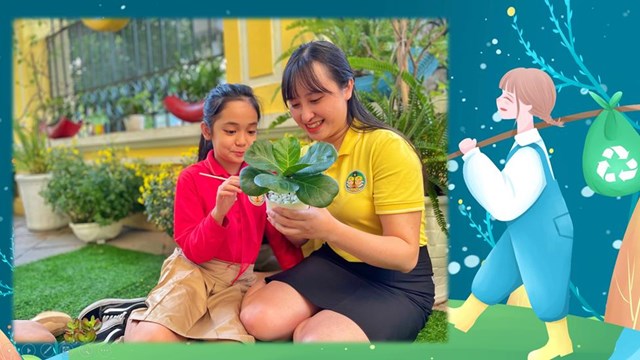 Trường Tiểu học Tr&#224;ng An đạt th&#224;nh t&#237;ch Xuất sắc trong chương tr&#236;nh “X&#226;y dựng trường học xanh - V&#236; một H&#224; Nội xanh” tr&#234;n địa b&#224;n quận Ho&#224;n Kiếm - Ảnh 11